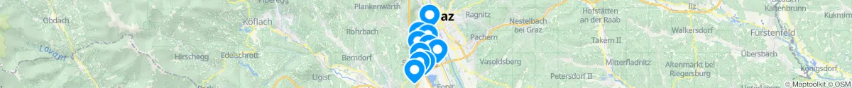 Kartenansicht für Apotheken-Notdienste in der Nähe von Straßgang (Graz (Stadt), Steiermark)
